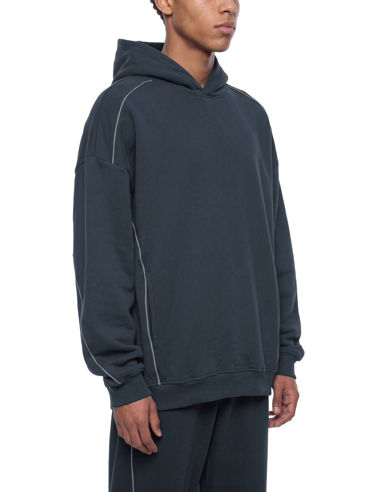 Hoodie Oversize à Liserés