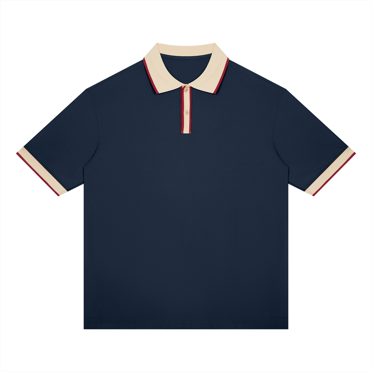 Polo à Col Contrasté