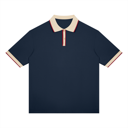 Polo à Col Contrasté
