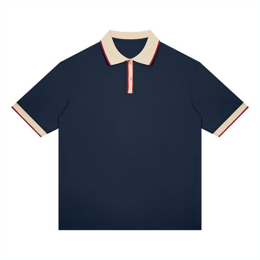 Polo à Col Contrasté