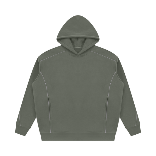 Hoodie Oversize à Liserés