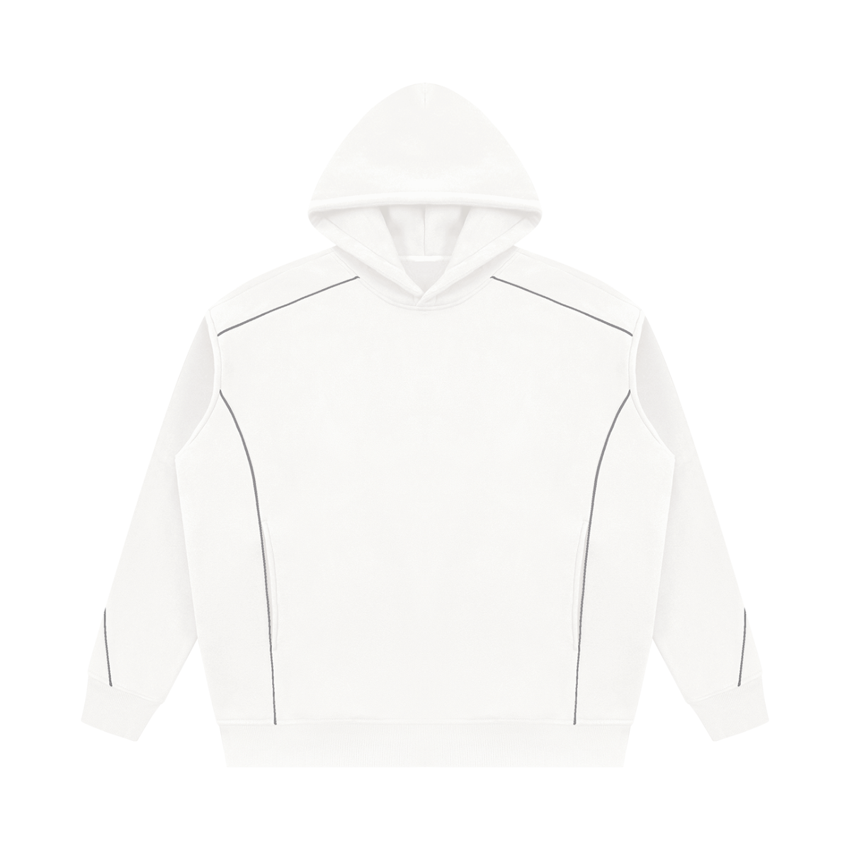 Hoodie Oversize à Liserés