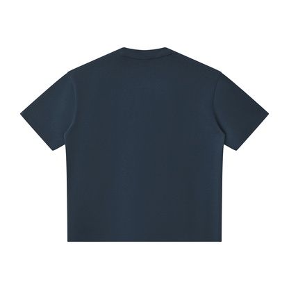 T-shirt Henley Oversize à Liserés