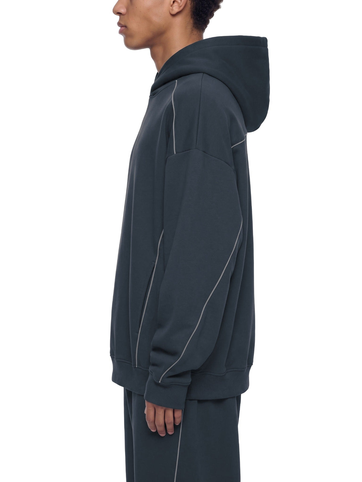 Hoodie Oversize à Liserés