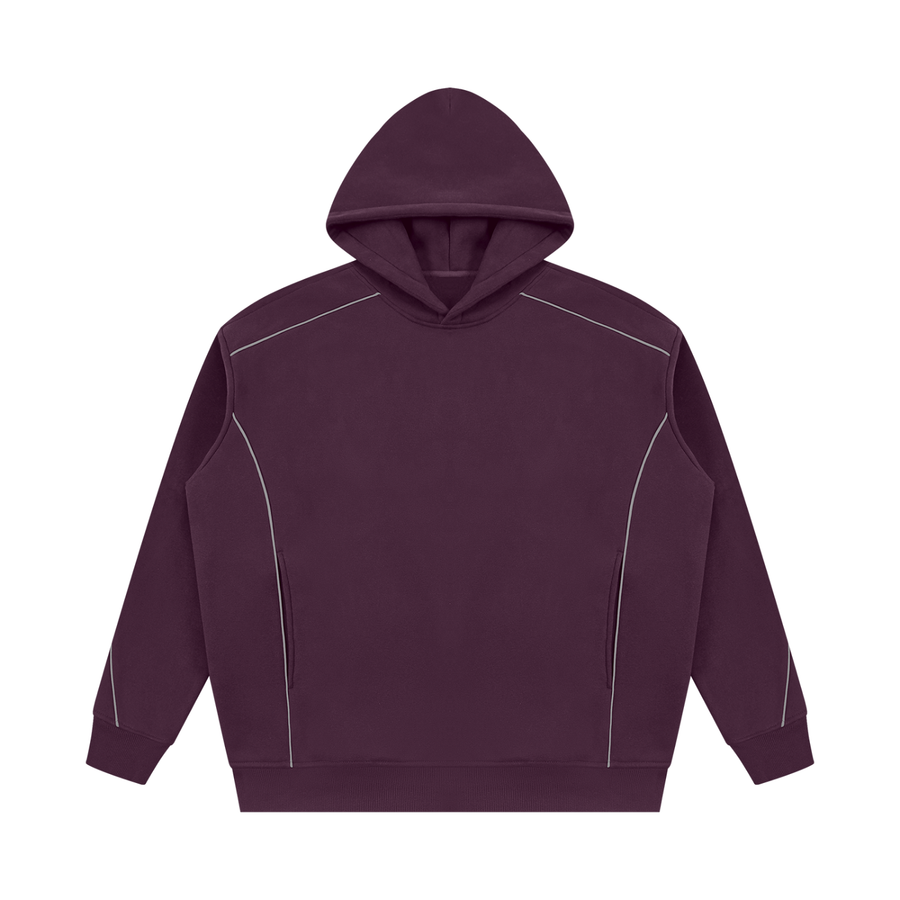 Hoodie Oversize à Liserés