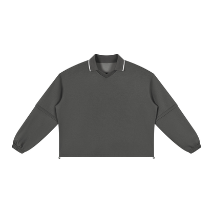 Sweat Boxy à Col Amovible