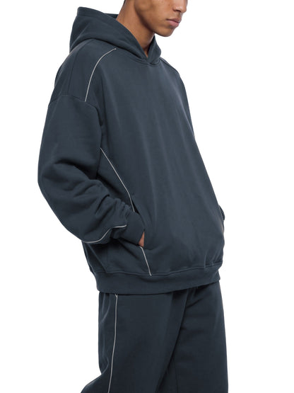 Hoodie Oversize à Liserés