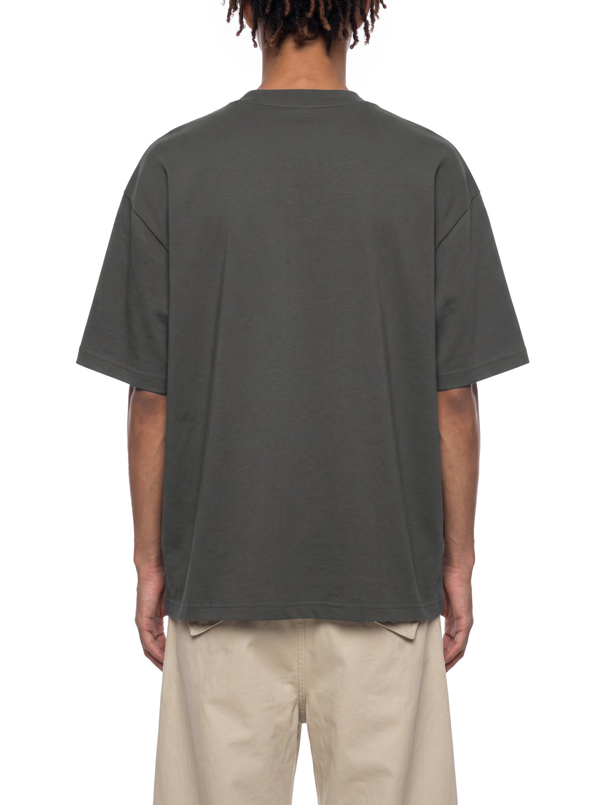 T-shirt Henley Oversize à Liserés