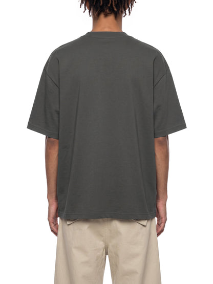 T-shirt Henley Oversize à Liserés