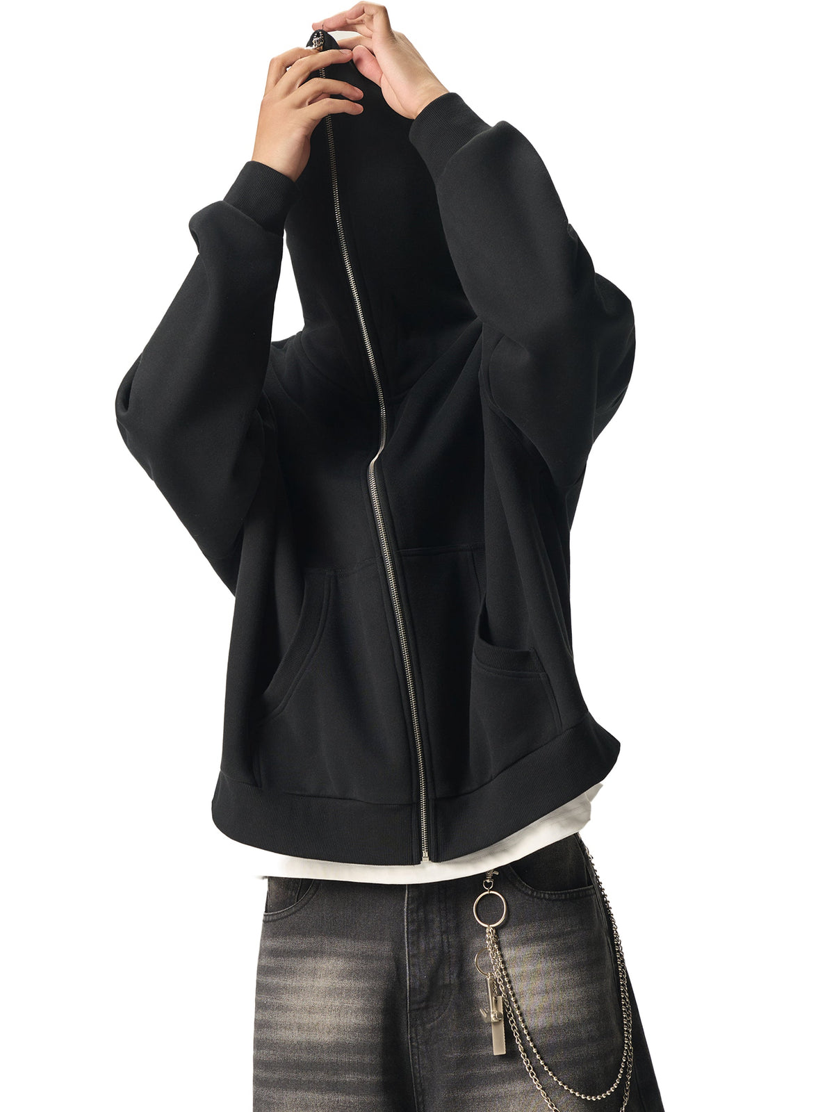 Hoodie Zippé Boxy