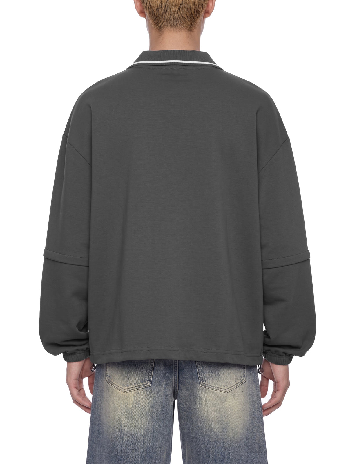 Sweat Boxy à Col Amovible