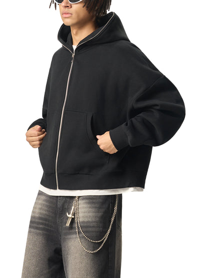 Hoodie Zippé Boxy
