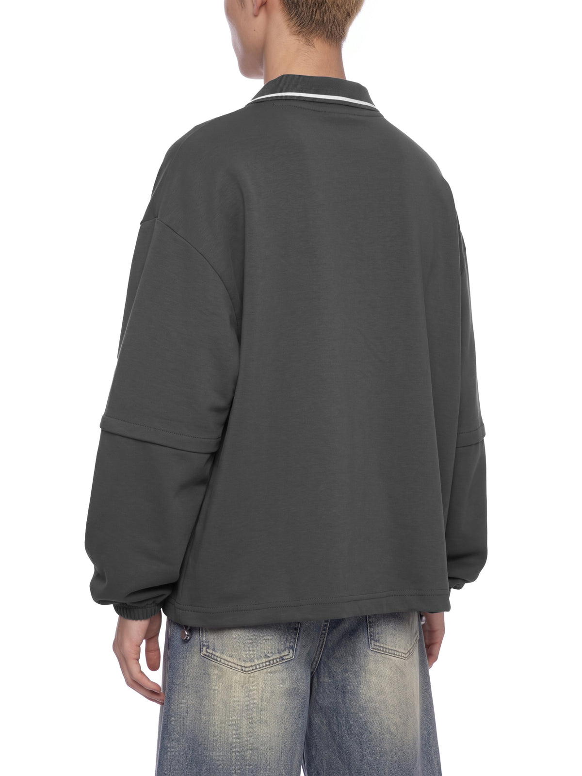Sweat Boxy à Col Amovible